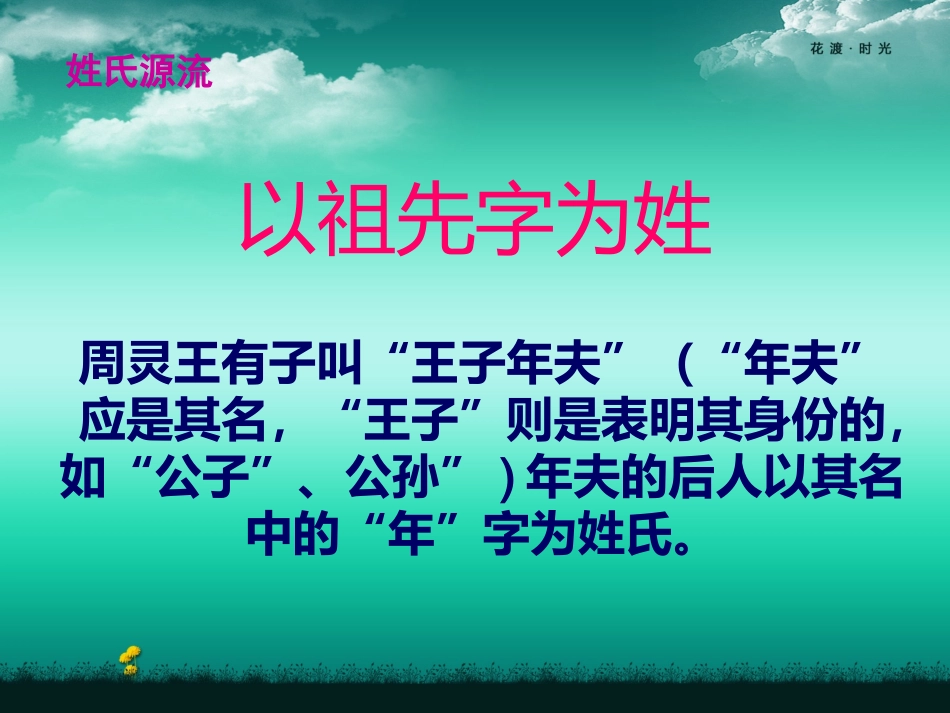 高中语文 表达交流(姓氏源流与文化寻根)课件 新人教版必修2 课件_第3页