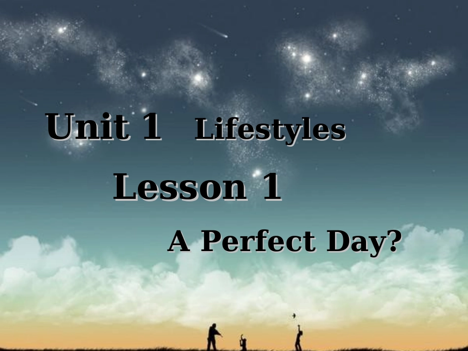 高一英语(unit 1 lesson1 阅读)课件_第1页