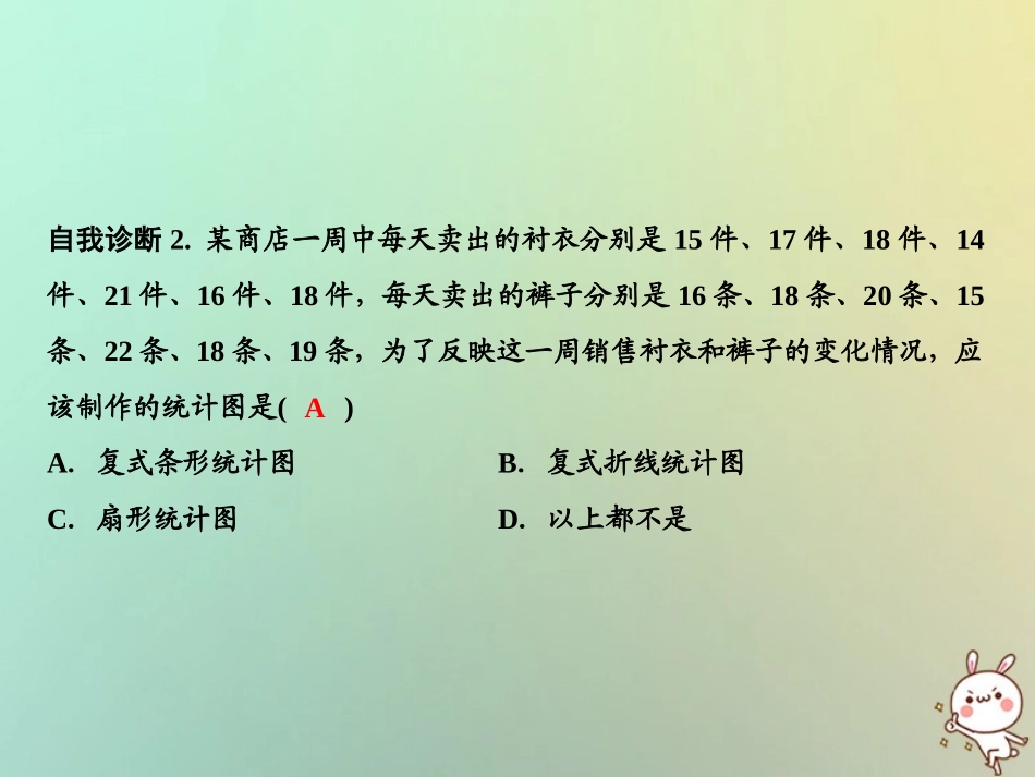 秋七年级数学上册 第5章 数据的收集与统计图 5.2 统计图 第2课时 复式统计图课件 (新版)湘教版 课件_第3页