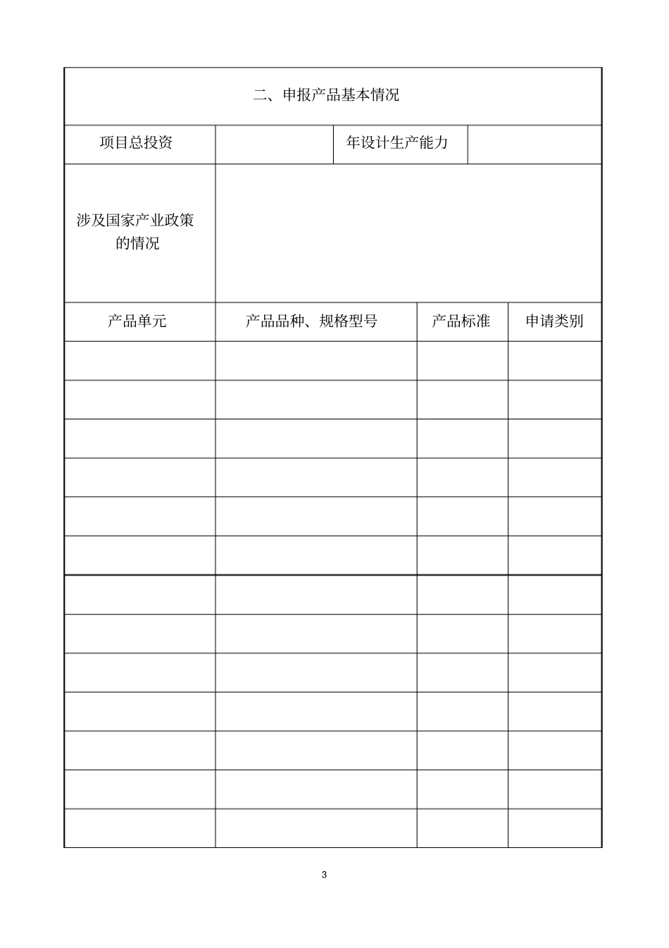 全国工业产品生产许可证申请书范本_第3页