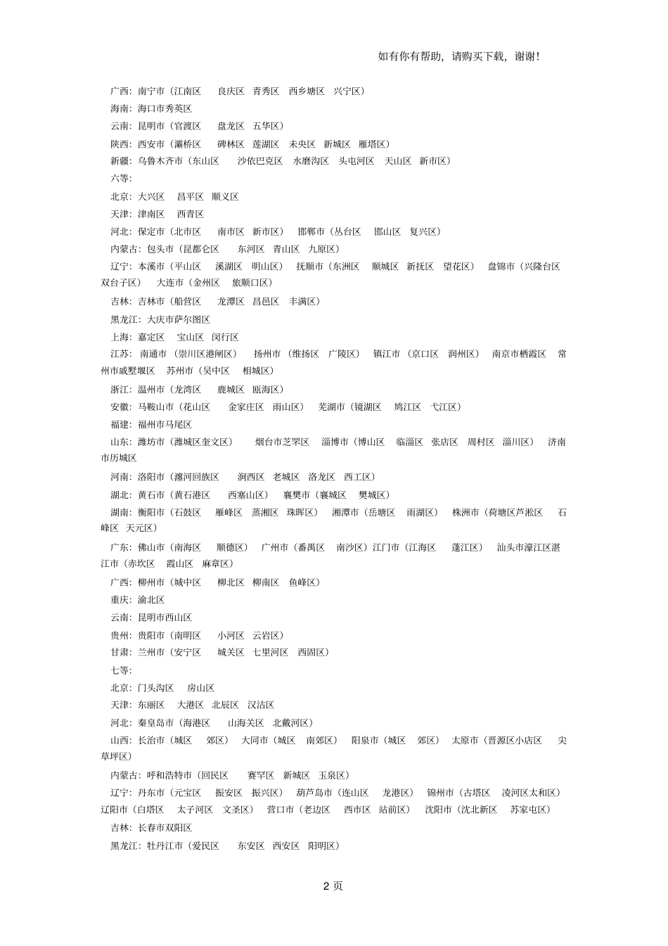 全国工业用地土地等别_第2页