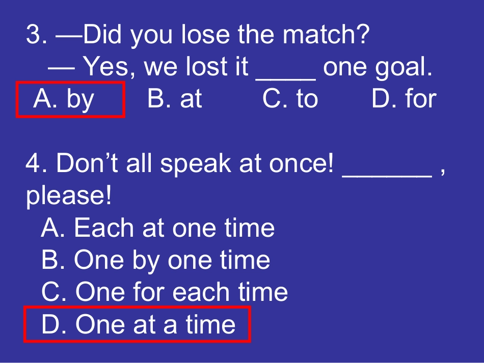 高二下学期英语学生焦点难题汇粹 浙教版 课件_第3页