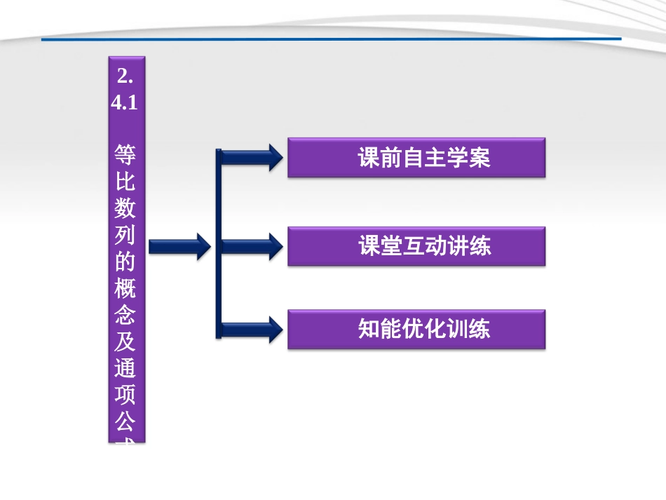 高中数学 第2章241等比数列的概念及通项公式课件 新人教A版必修5 课件_第3页