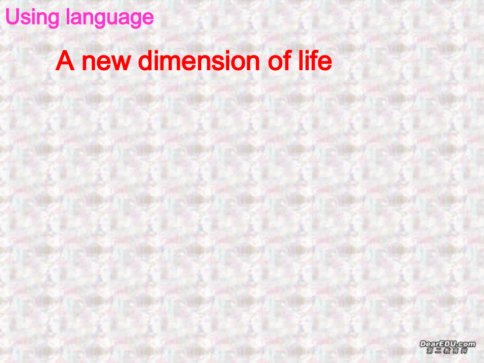 高二英语Unit3 using language课件 人教版 课件_第1页