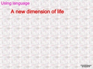 高二英语Unit3 using language课件 人教版 课件