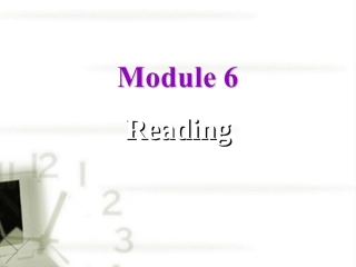 高中英语 ：Module 6 The World's Cultural Heritage reading课件 外研版选修7 课件