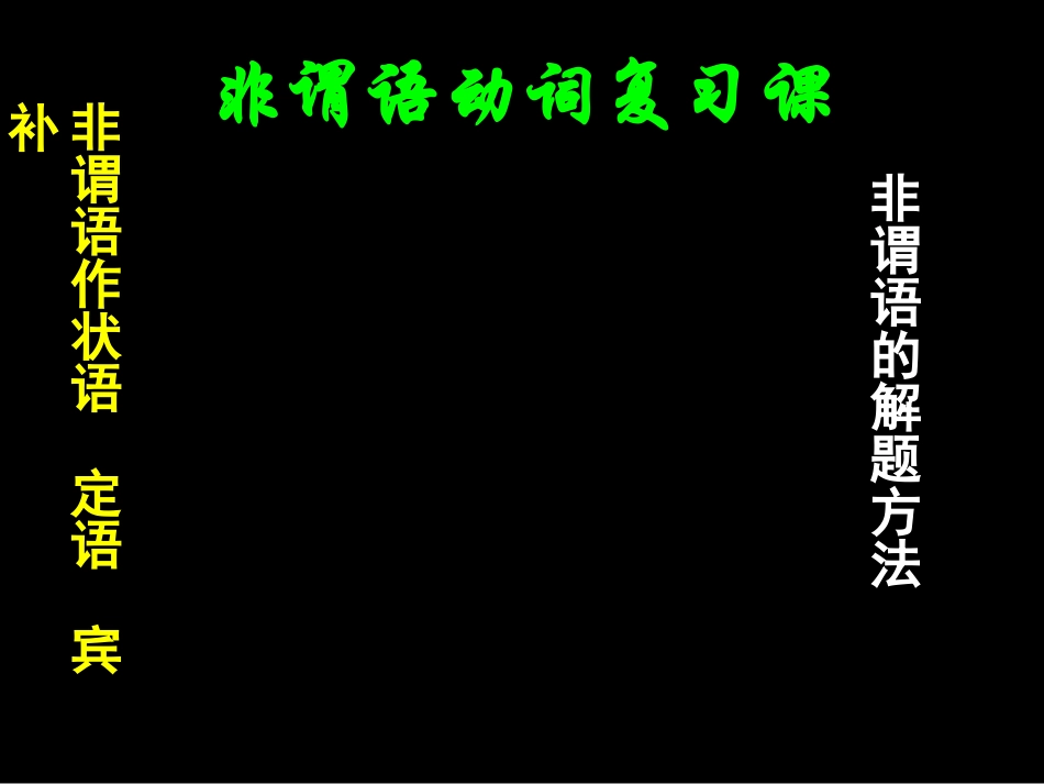 非谓语动词公开课课件_第1页