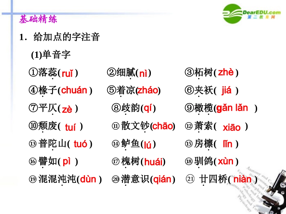 高中语文 第2课 故都的秋同步教学课件(第1课时) 新人教版必修2 课件_第2页
