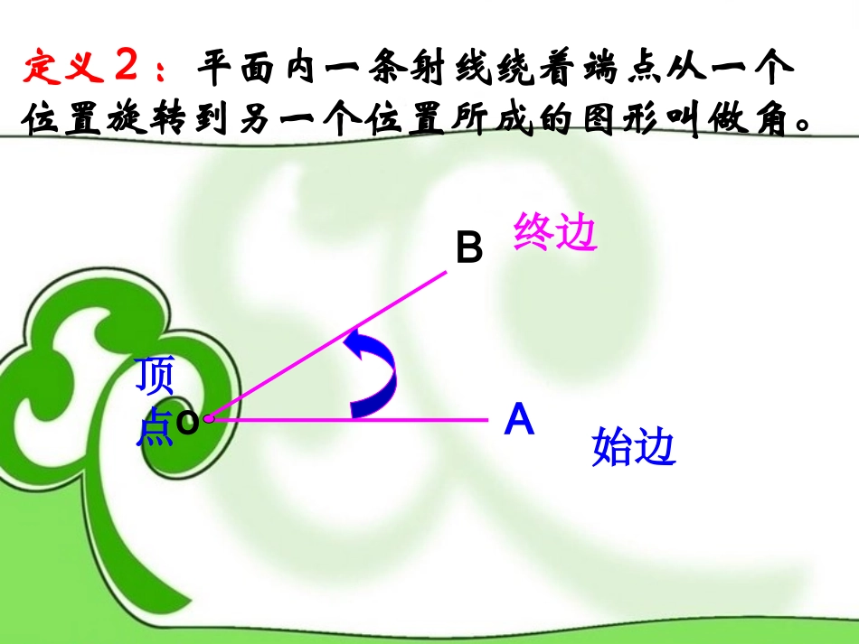 高中数学 角的概念的推广 课件 苏教版必修4 课件_第3页