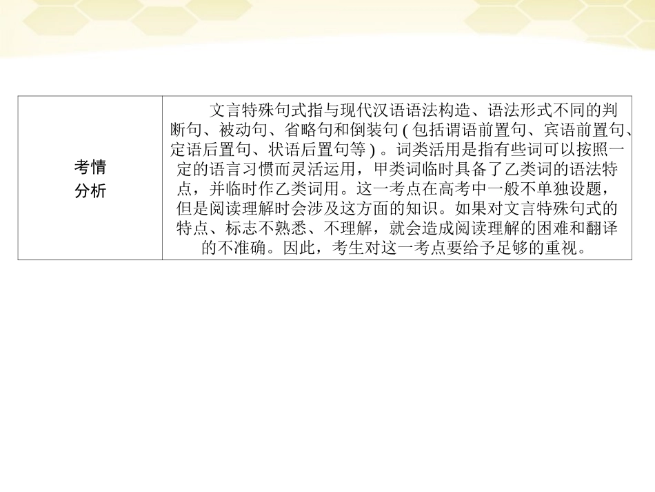 高三语文二轮复习 第二章 第二节译准句式和用法课件_第3页