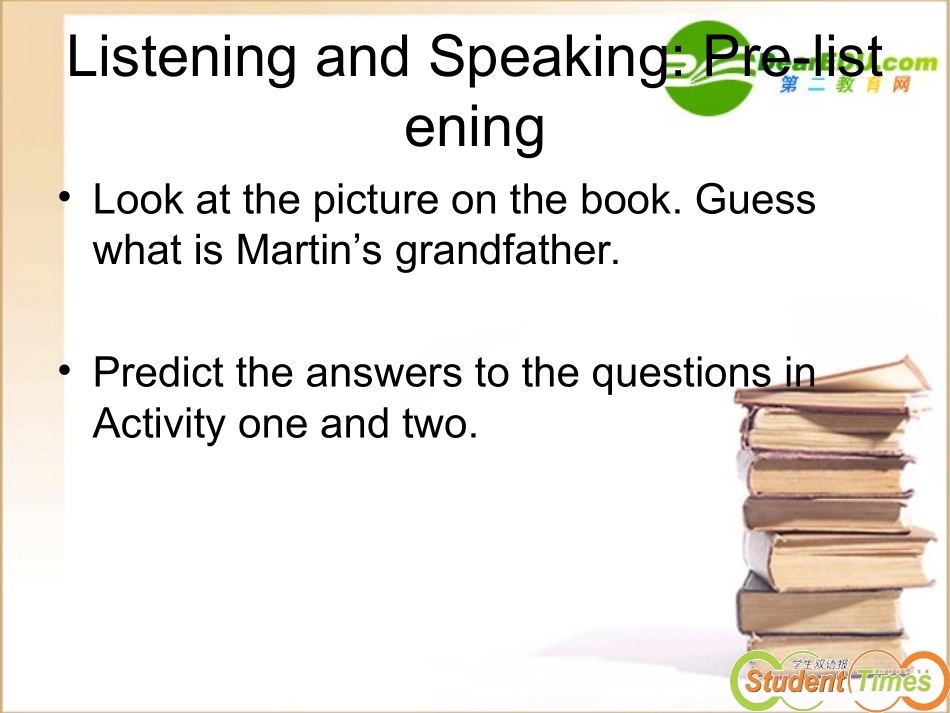 高中英语 listening and speaking,everyday English,cultural corner课件 新人教版选修8 课件_第3页