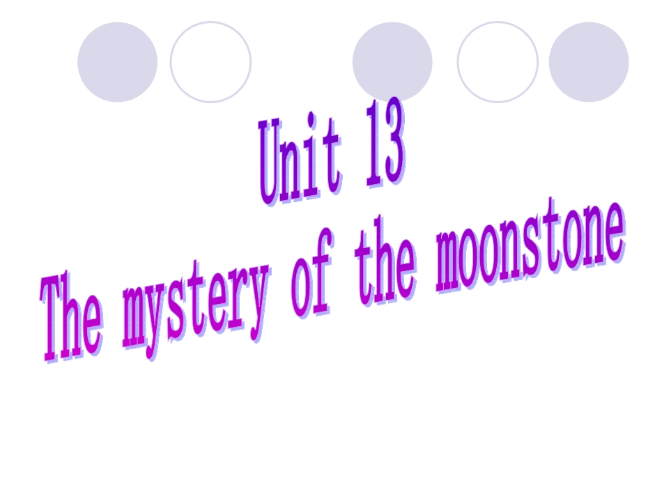 浙江省嘉兴地区高三英语Unit13教学课件_第1页