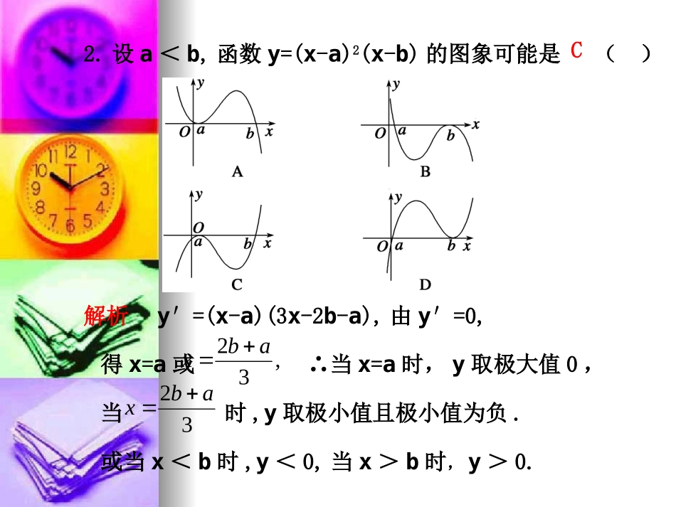 高三数学高考二轮复习专题课件9：导数及其应用 课件_第3页