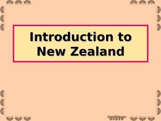 高一英语Introduction to New Zealand课件 新课标 人教版 课件