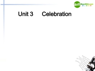 高考英语一轮复习 Unit3 Celebration课件 北师大版必修1 课件