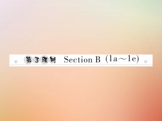 秋八年级英语上册 Unit 3 I m more outgoing than my sister(第3课时)Section B(1a 1e)习题课件 (新版)人教新目标版 课件