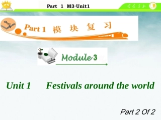 高中英语总复习 M3 Unit 1-2　Festivals around the world课件 新人教版 课件
