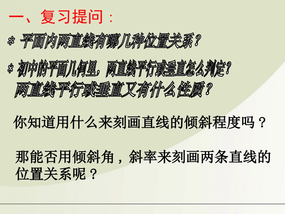 高中数学 213两直线的位置关系1--两直线平行课件 苏教版必修2 课件_第2页