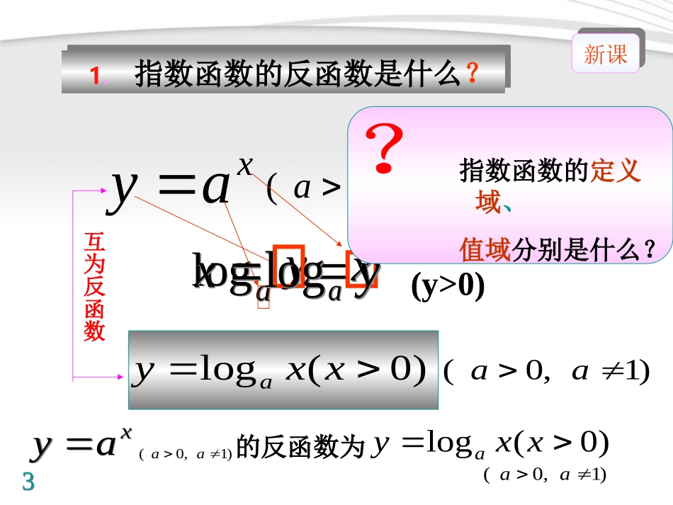 高中数学 对数函数的图象和性质课件 新人教A版必修1 课件_第3页