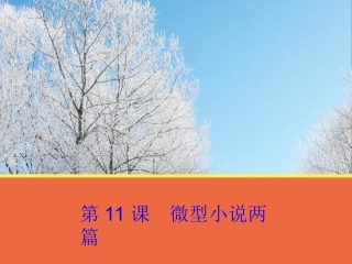 高中语文 第11课(微型小说两篇)课件 粤教版必修3 课件