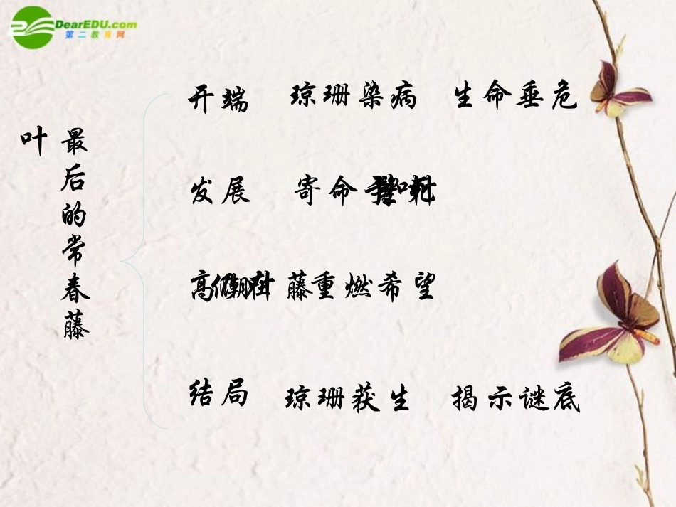 高中语文(最后的常春藤叶)课件 鲁人版必修3 课件_第3页