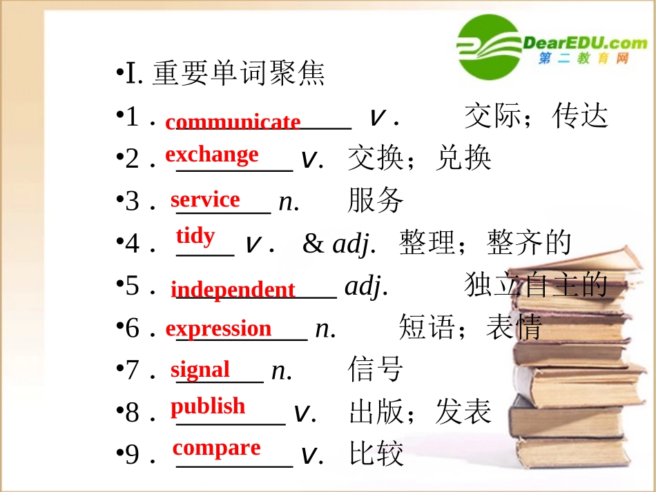 高三一轮(全国版)英语(全国卷2专用)：高一 Units2(课件) 课件_第2页