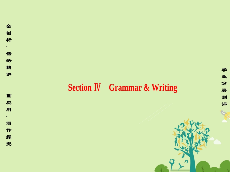 高中英语 Unit 2 The Olympic Games Section Ⅳ Grammar  Writing课件 新人教版必修2 课件_第1页