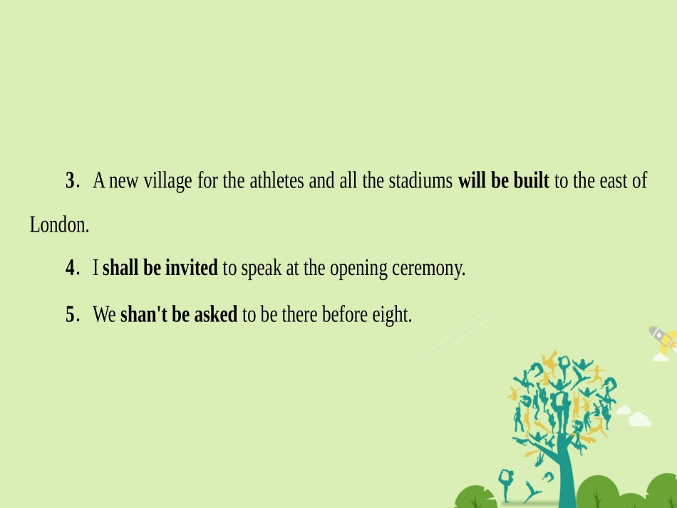 高中英语 Unit 2 The Olympic Games Section Ⅳ Grammar  Writing课件 新人教版必修2 课件_第3页