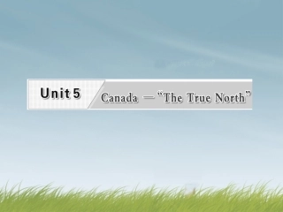 高考英语复习 Unit5 Canada— The True North 专题课件 新人教版必修3 课件