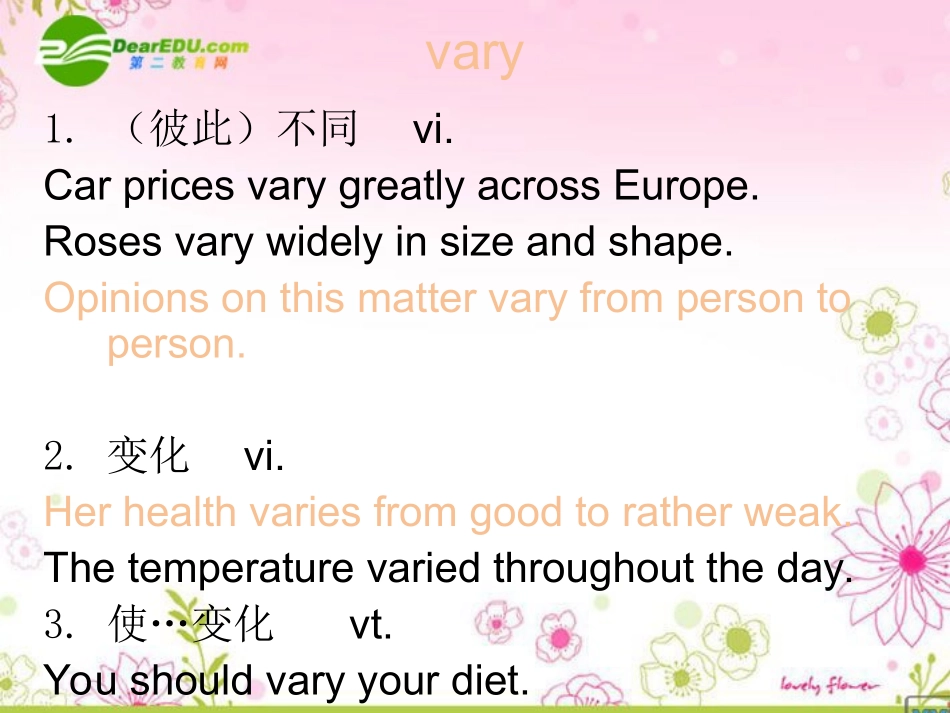 高中英语 Unit4 holidays and festivals-languages points课件 上海新世纪版S1A 课件_第3页