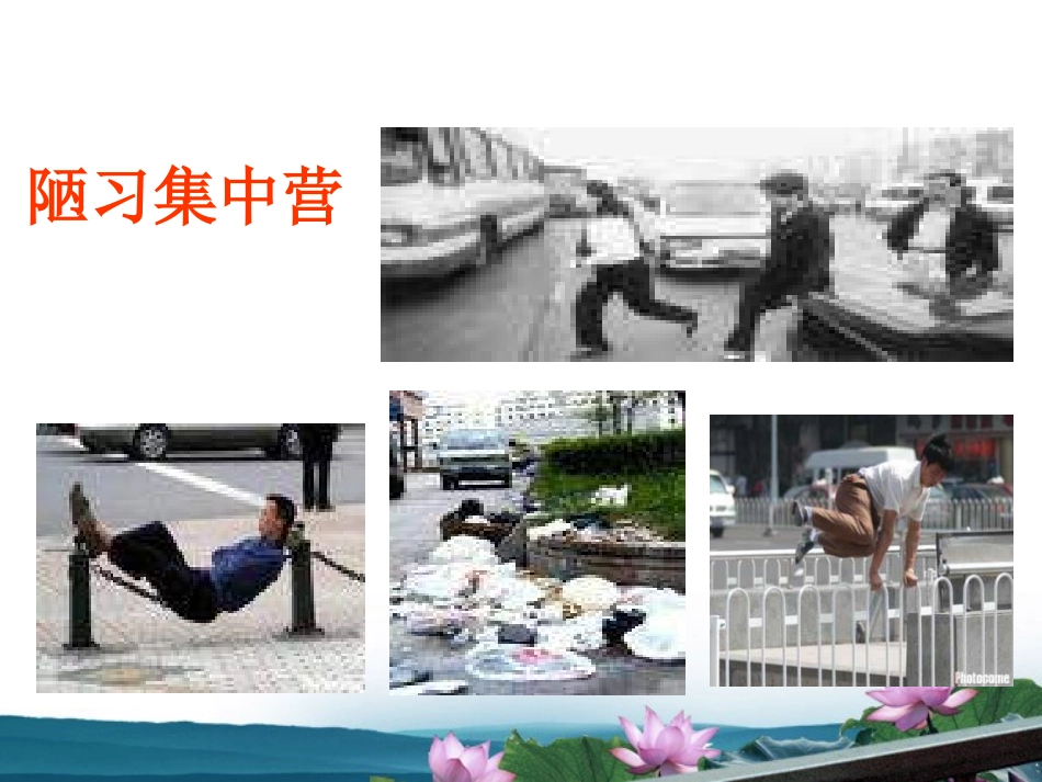 高中语文 主题班会 告别陋习，走向文明课件_第2页