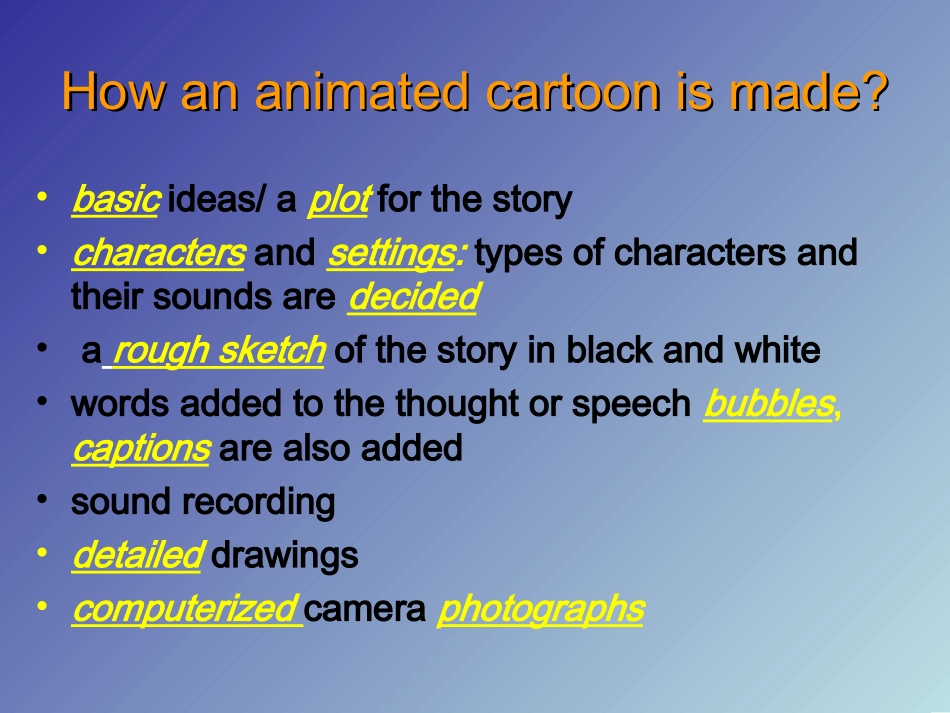 牛津深圳版9A-Chapter7comic strips and animated cartoons 九年级英语全册英语课件(6个)打包牛津深圳版_第3页