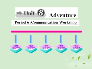 高中英语课时讲练通 Unit8 Adventure Period 6课件 北师大版必修3 课件