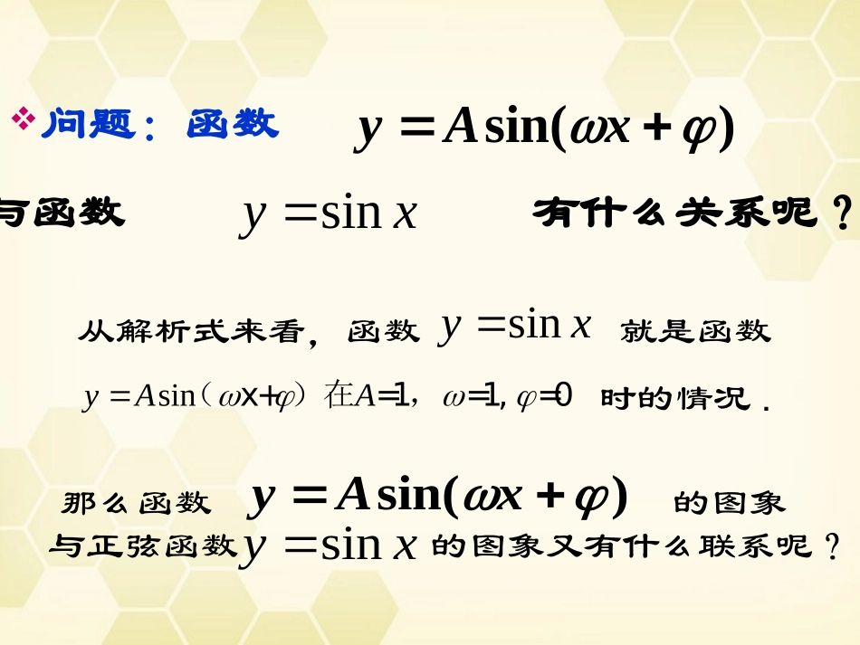 高中数学 函数y＝Asinωxφ的图象课件六 新人教A版必修4 课件_第2页