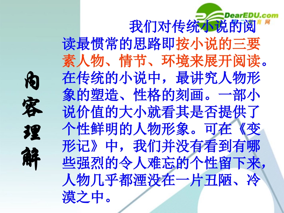 高中语文 311(变形记)课件 粤教版必修4 课件_第2页