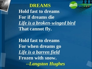 高中英语 Unit5 literature the dream keeper课件 冀教版必修1 课件