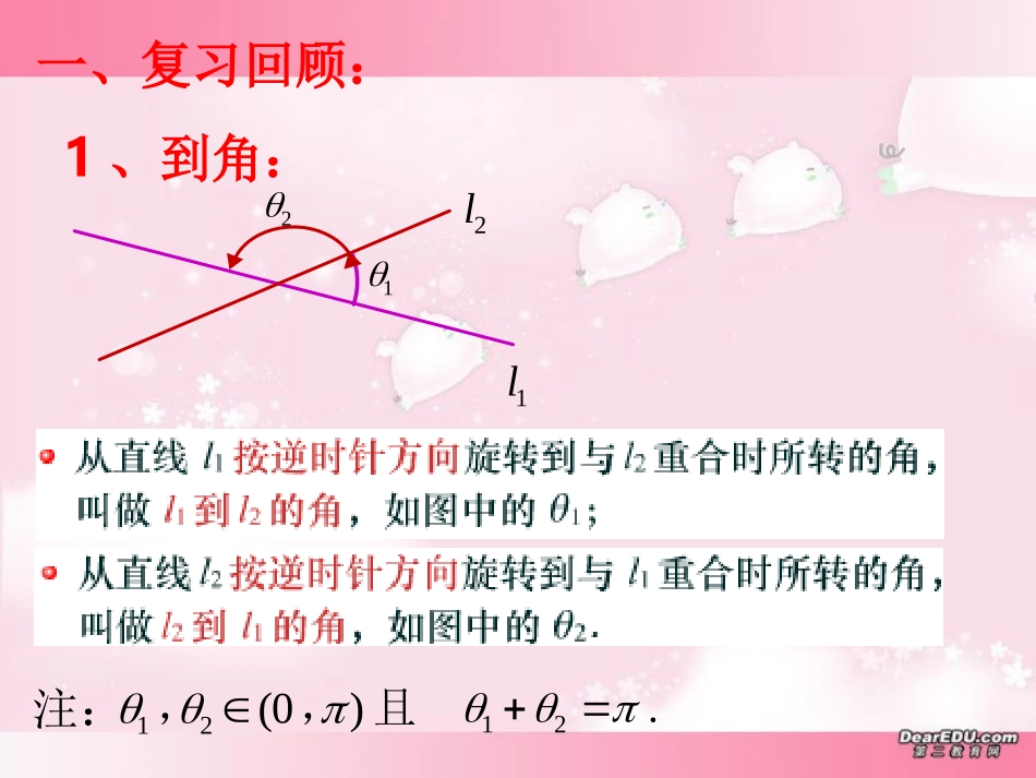 高二数学两直线的交点和点到直线的距离 新课标 人教版 课件_第2页
