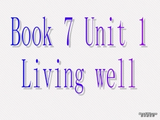 高二英语Unit1课件