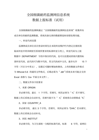 全国细菌耐药监测网信息系统—附件