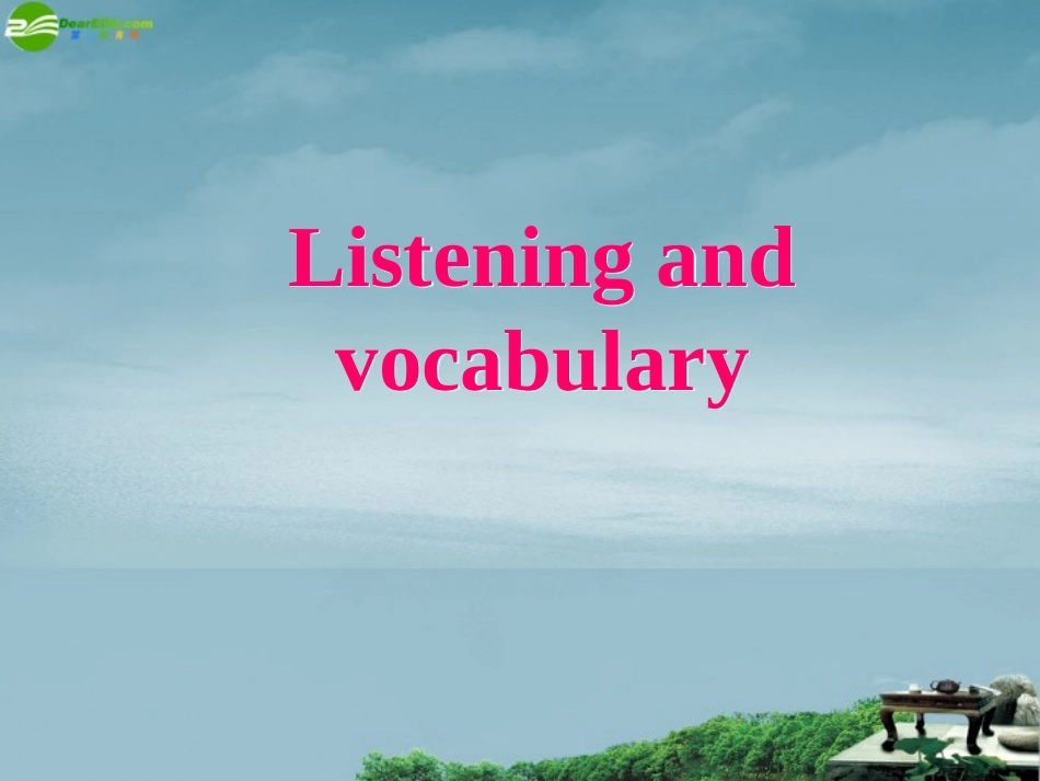 高中英语 Module 3Listening and vocabulary课件 外研版必修4 课件_第2页