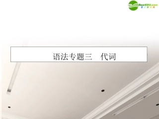 高考英语第一轮总复习经典实用学案 语法专题3 学案