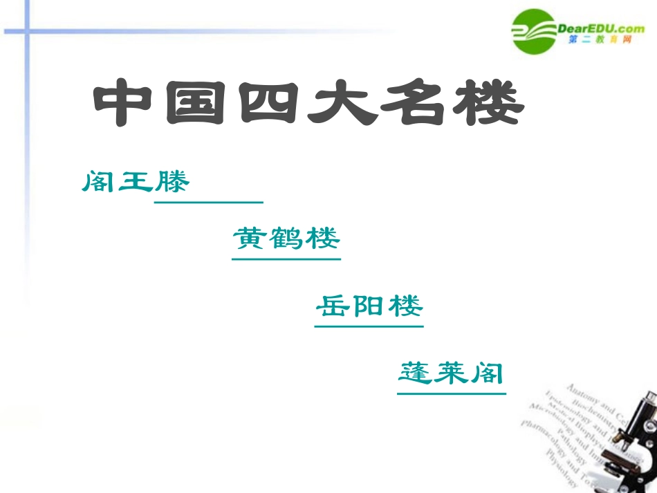 高中语文 416(滕王阁序)课件(1) 语文版必修3 课件_第2页
