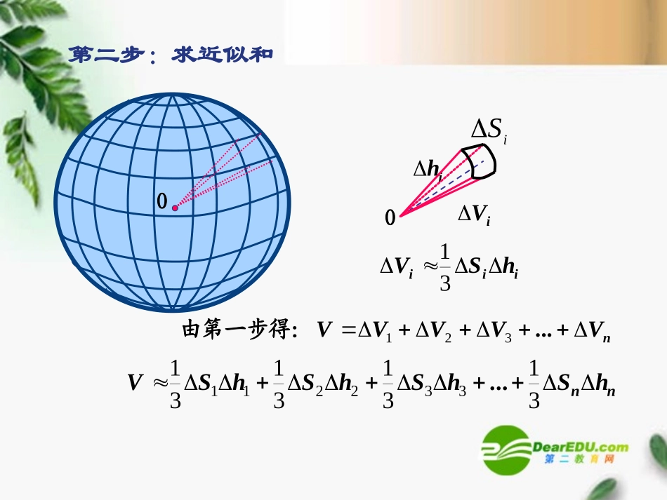 高三数学 7  球的表面积课件 新人教A版必修1 课件_第3页