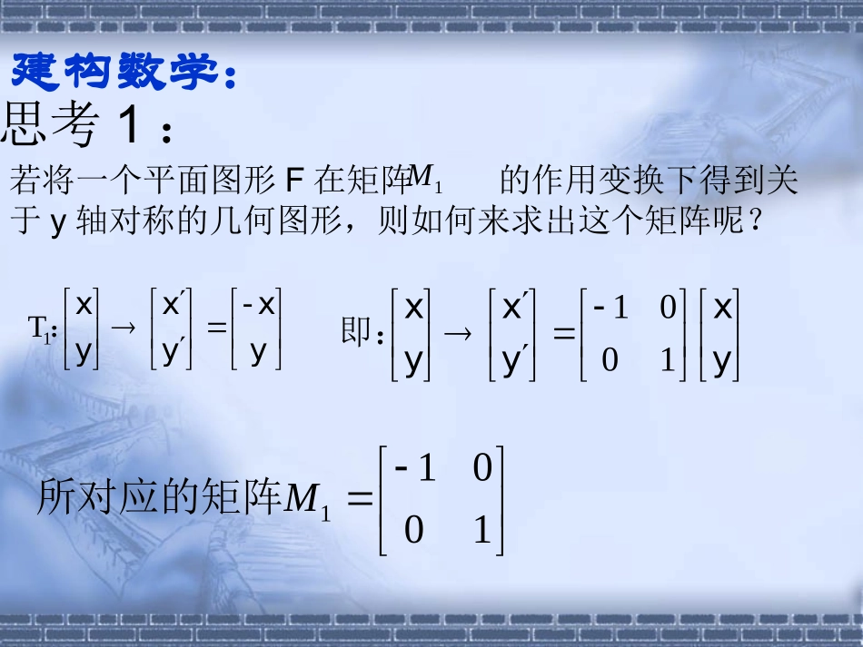 高中数学 第四课时：反射变换课件 苏教版选修4-2 课件_第3页