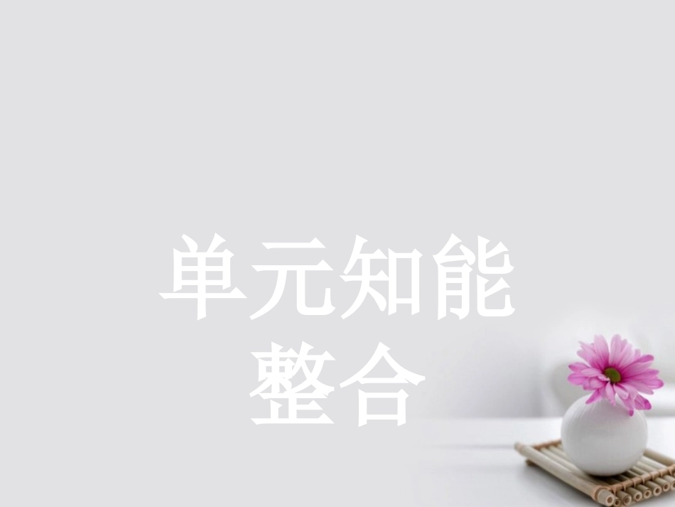 高中语文单元知能整合3课件语文版必修1 课件_第1页