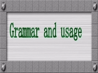 高中英语必修8Unit2 The Universal Language--Grammar and usage [ty]ppt 课件