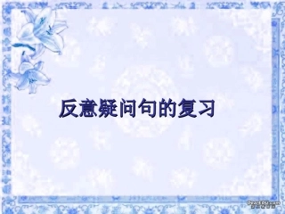 高三英语复习 复习反意疑问句 新课标 人教版 课件