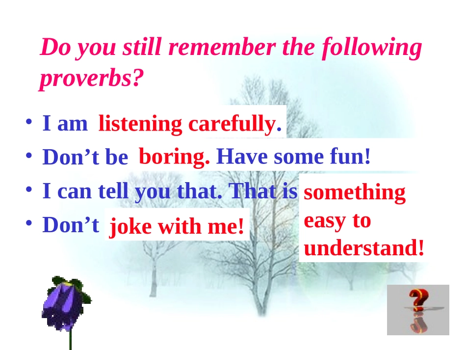 高一英语Uunit2 Word power 新课标 人教版 课件_第3页