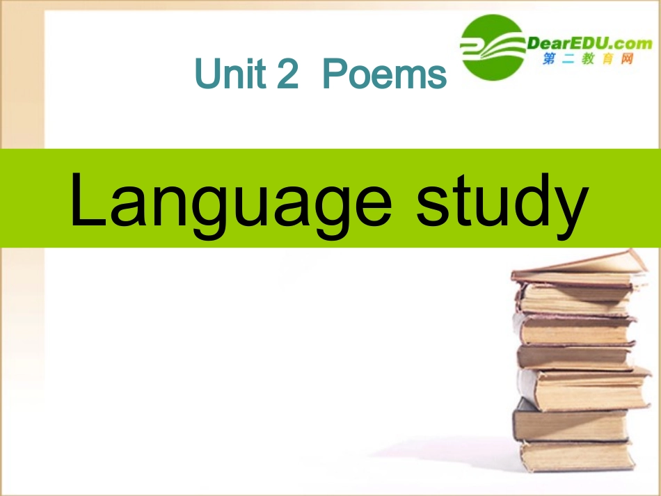高中英语 Unit2 Language points课件 新人教版选修6 课件_第1页