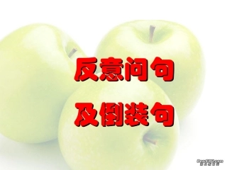 高考英语第二轮语法复习 反问问句 倒装句 人教版 试题